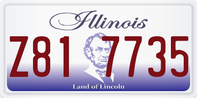 IL license plate Z817735