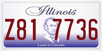 IL license plate Z817736