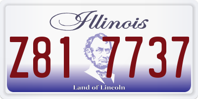 IL license plate Z817737