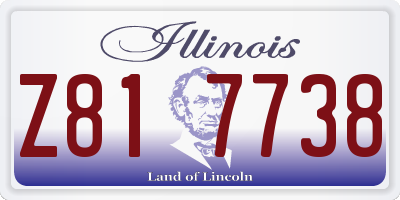 IL license plate Z817738