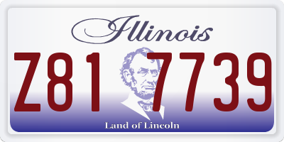 IL license plate Z817739