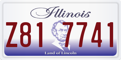 IL license plate Z817741