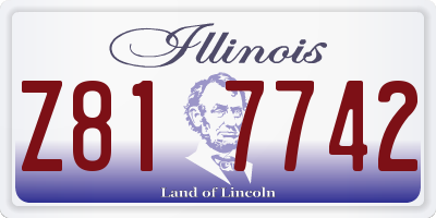 IL license plate Z817742
