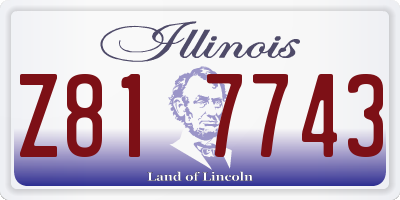 IL license plate Z817743