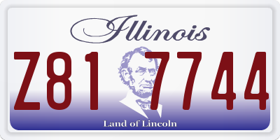 IL license plate Z817744