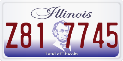 IL license plate Z817745