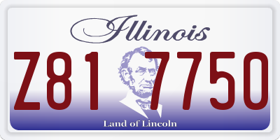 IL license plate Z817750
