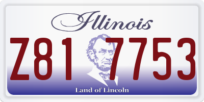IL license plate Z817753