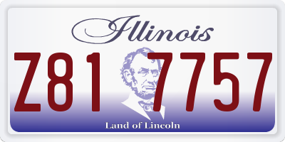 IL license plate Z817757