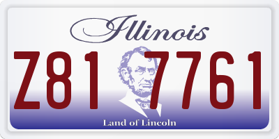 IL license plate Z817761