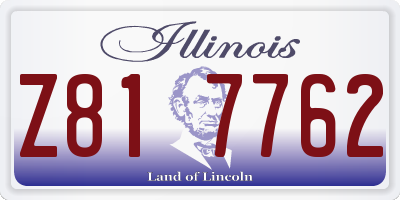 IL license plate Z817762