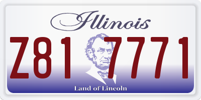 IL license plate Z817771