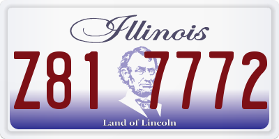IL license plate Z817772