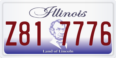 IL license plate Z817776
