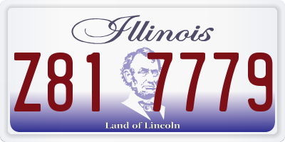 IL license plate Z817779