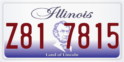 IL license plate Z817815