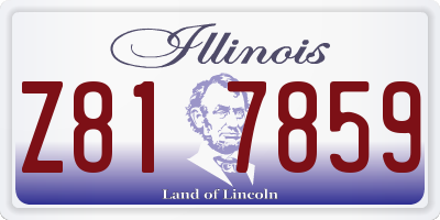 IL license plate Z817859