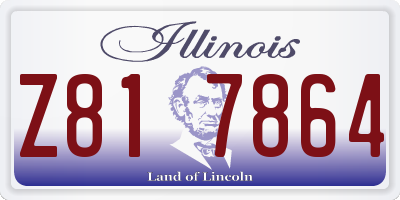 IL license plate Z817864
