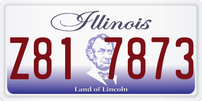 IL license plate Z817873