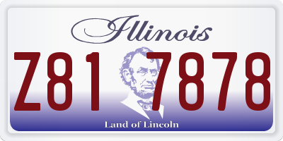 IL license plate Z817878