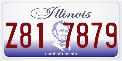 IL license plate Z817879