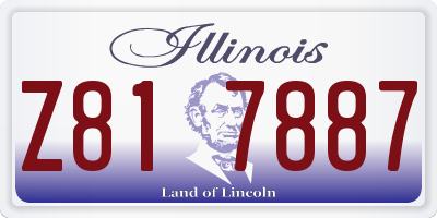 IL license plate Z817887