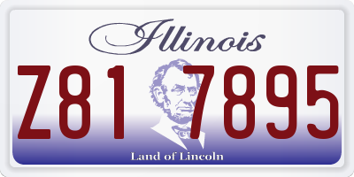 IL license plate Z817895