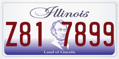 IL license plate Z817899