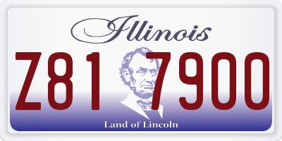IL license plate Z817900