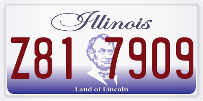 IL license plate Z817909