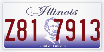 IL license plate Z817913