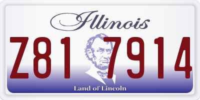 IL license plate Z817914