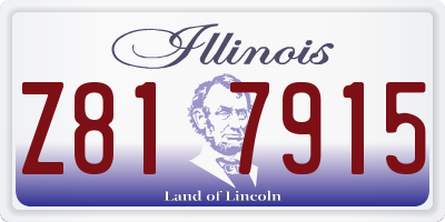 IL license plate Z817915
