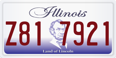 IL license plate Z817921