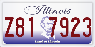 IL license plate Z817923
