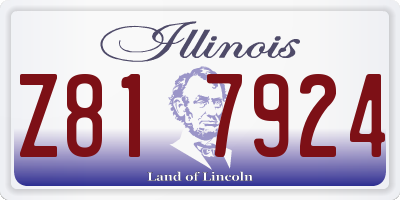 IL license plate Z817924