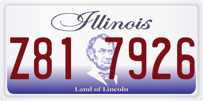 IL license plate Z817926