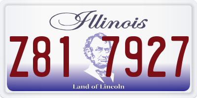 IL license plate Z817927