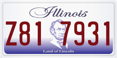 IL license plate Z817931