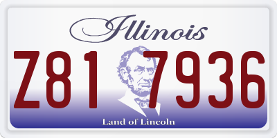 IL license plate Z817936