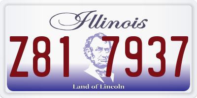 IL license plate Z817937