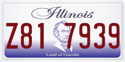 IL license plate Z817939