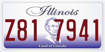 IL license plate Z817941