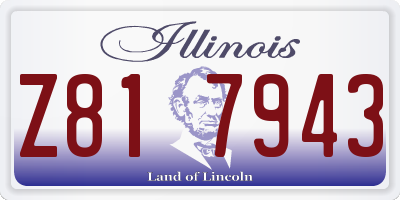 IL license plate Z817943