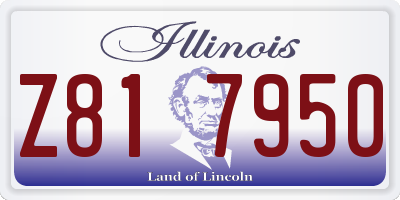 IL license plate Z817950