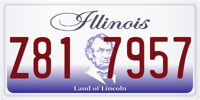 IL license plate Z817957