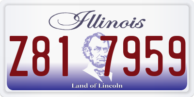 IL license plate Z817959