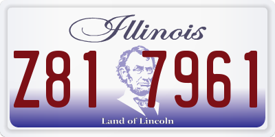 IL license plate Z817961