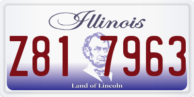 IL license plate Z817963