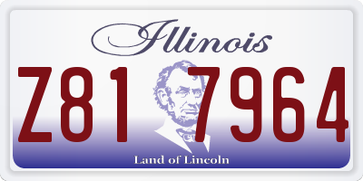 IL license plate Z817964